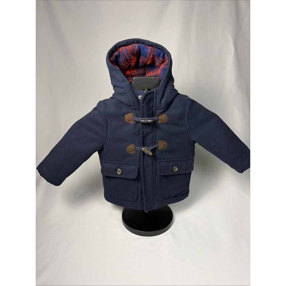 18m boys Toggle Coat, Lined Flannel Good Carters